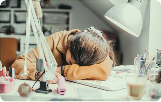 Image: Teenage Girl With Head Down