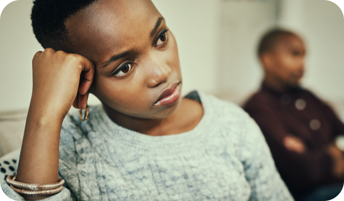 Image: Woman Looking Sad